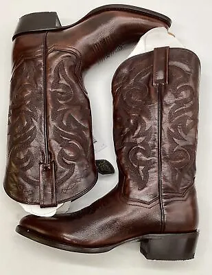 Dan Post Men's 13  Leather Milwaukee Western Cowboy Boots Brown Size 9.5 B • $110