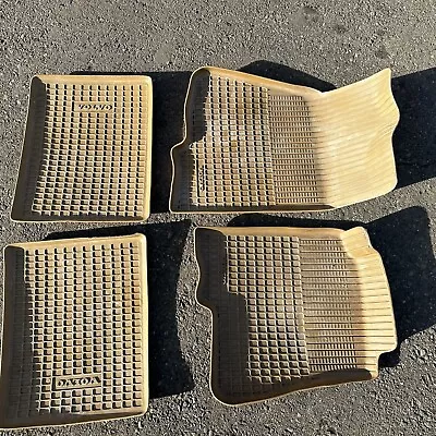 Volvo 240 Original Tan Floor Mats Trays Waffle 242 244 245 Floormats Beige 86-93 • $260