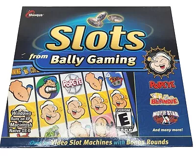 Video Slots From Bally Gaming - CD Win/Mac 40 Games In One 2005 • $26.25