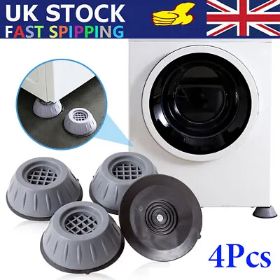 4x Anti Vibration Feet Pads For Washing Machine Support Dampers Stand Rubber UK • £6.99