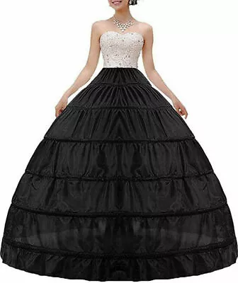 Full Shape Petticoat 6 Hoop Skirt Ballgown Underskirt Slip For Wedding Dress • $27.99