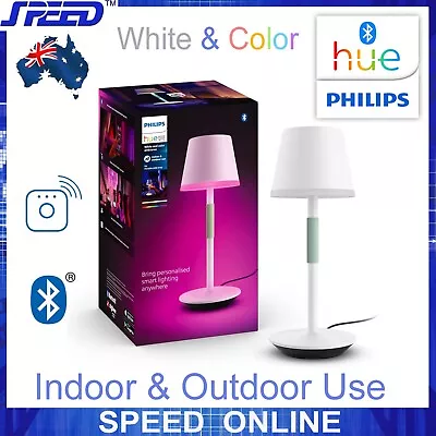 PHILIPS Hue White & Color Go Portable Table Lamp - Bluetooth & APP/WiFi Controls • $279