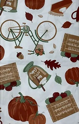 $15 • Buy Autumn Vinyl Cloth Backed Tablecloth. Round, Square, Oblong. Fall Party Decor