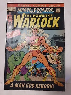 Marvel Premiere #1 Ft. Power Of Warlock (1972) 1st App Adam Warlock & Soul Gem • $60