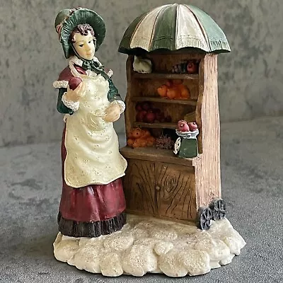 Vintage 1997 Mervyn's Village Square Lady At Market Figurine Holiday Christmas • $17.99