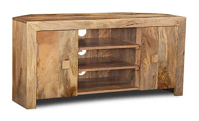 £299.95 • Buy Living Room Furniture Light Dakota Solid Mango Wood Corner Tv Unit (45l)