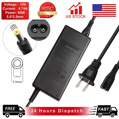 19V 4.74A 90W AC Power Supply Adapter Charger For HP Acer Toshiba ASUS 5.5x2.5mm • $11.49