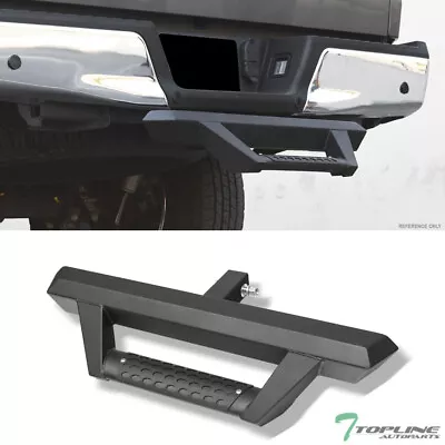 Topline 2  Trailer Tow Hitch Receiver Hoop Drop Step Bar For Mitsubishi-Matte Bk • $61