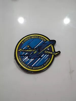 BLUE ANGELS F/A-18 Super Hornet PVC 3  PATCH Hook And Loop Back Logistics Supply • $15