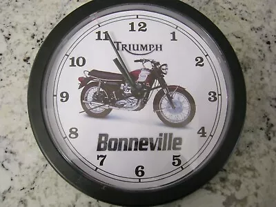 Vintage Triumph Bonneville  Motorcycle Wall Clock • $35