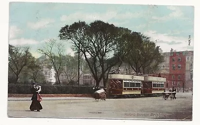 £5.99 • Buy 1904 Postcard Tram In Victoria Gardens Brighton Sussex