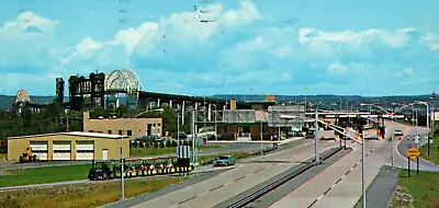 C1971 Postcard: Soo Locks Sault Ste. Marie Michigan - International Bridge 6c • $4.98