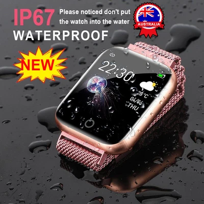 $23.86 • Buy Women Men Smart Watch Waterproof Bluetooth Heart Rate Monitor Wrist Watch Gift