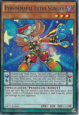 Yu-gi-oh Card: Performapal Extra Slinger - Mp17-en060 - 1st Edition • £0.99