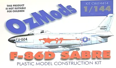 1/144 Cold War Fighter: NAA F-86D Sabre [USAF] #14414 : OZMODS • $14.95