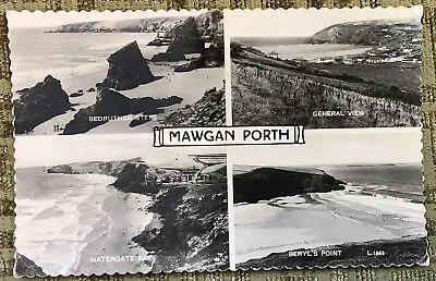 Mawgan Porth Watergate Bay 1961 Vintage Real Photo Postcard • £1.99