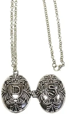 Necklace Vampire Diaries Living Memory Locket Stefan & Damon 'S Family Crest • £10.79