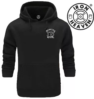 Muscles Gym Hoodie Pocket Gym Clothing Bodybuilding Training Workout Fitness Top • £20.99