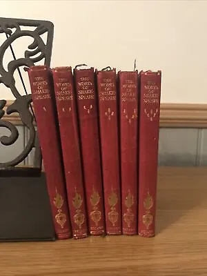 £29.99 • Buy Volumes I - VI The Works Of Shakespeare Deluxe Red Leather Edition Nelson C 1918