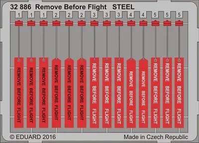 Eduard 32886 X 1/32 Aircraft- Remove Before Flight Steel (Painted) • $14