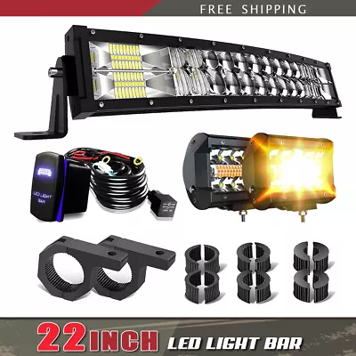 120W 22inch Curved Led Light Bar LED Driving Work UTE Truck SUV 4WD ATV Boat 20  • $79.99