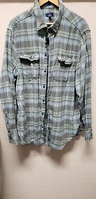 George Blue Plaid Flannel Shirt - Size 3XL - (54-56) • $5.75