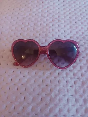 Love Heart Sunglasses. Red Glitter Sunglasses • £3