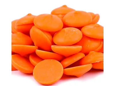 5 Pounds Merckens Orange Melting Chocolate Coating Wafer Candy Free Shipping • $39.95