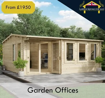 Log Cabin Free UK Delivery Garden Rooms Office Summerhouse Sheds 10 Yr Warranty • £1800