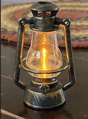 Dollhouse Miniature Kerosene Lantern Light Up Lamp 1/6 Scale Vintage Inspired • $5.09