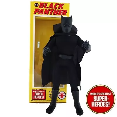 Mego Black Panther Custom WGSH 8” Action Figure W/ Retro Box Art • $129.99