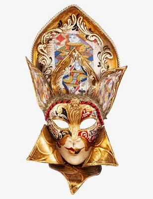 Venetian Mask Poker Made In Venice Italy! • $187.99