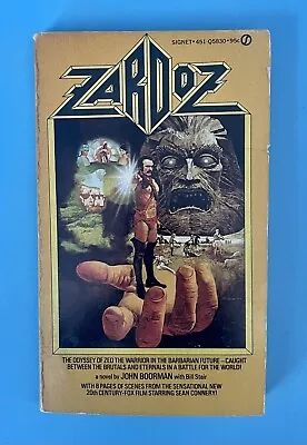 Zardoz By John Boorman Paperback — 1st Print — 1974 Signet — Sean Connery Cover • $19.99