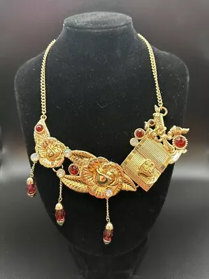 Euro Disney  Beauty And The Beast Gold Necklace • $5.99