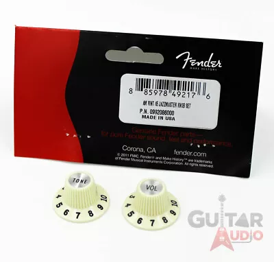 Genuine Fender '65 American Vintage Jazzmaster Hat Knobs Pair Set - 099-2086-000 • $29.69