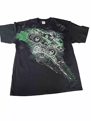 Grave Digger Monster Truck 2008 T-Shirt XL ANVIL Cotton Y2k Driver Autographs • $59.99