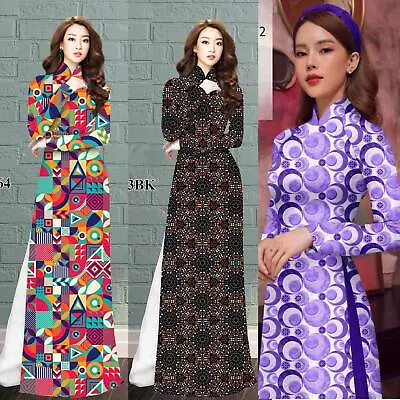 Vietnamese Traditional Ao Dai For Women Nguyen Bo(with Pants) • $28.99