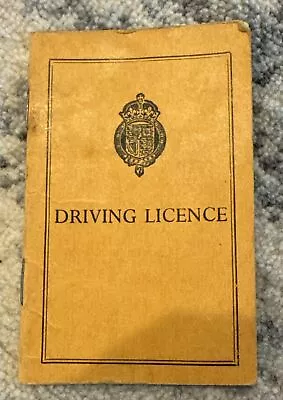 Vintage 1955 London England Visitor To Great Britain Driver's Licence • $9