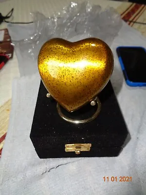 Palm Sized Cremation Urn Token Ashes Urn Keepsake Funeral Ashes Urn Heart Shaped • £19.99