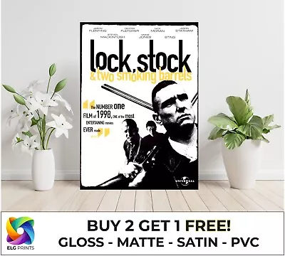 LAMINATED Lock Stock And Two Smoking Barrels Movie Large Poster Art Print Gift • £7.99