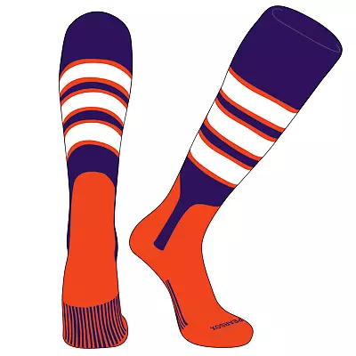 OTC Baseball Softball Stirrup Socks (C 7in) Purple Orange White Orange • $15.99