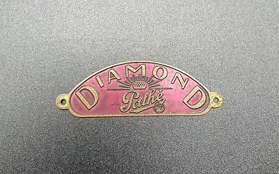 Original Diamond D Pathe’ Nameplate /ID Tag - Phonograph Parts • $29