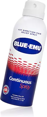$17.86 • Buy Blue-Emu Pain Relief Spray For Muscle, Joint & Bruises Fast Drying Support W/