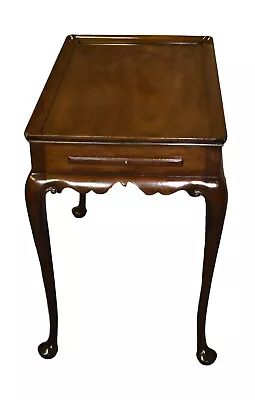 Vintage Kittinger Mahogany Queen Anne Style Tea Table W/Pull-Outs • $598