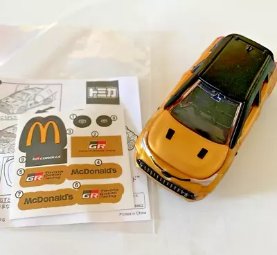 Tomica TOYOTA GR COROLLA GOLD 2024 McDonald Happy Meal Toy JAPAN Mini Car • $23.90