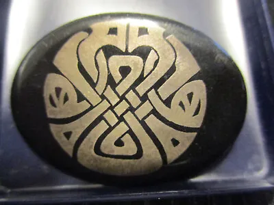 Vintage Signed Michaela Frey Wien Austria Enamel Celtic Knot Brooch Brooch Pin! • $65