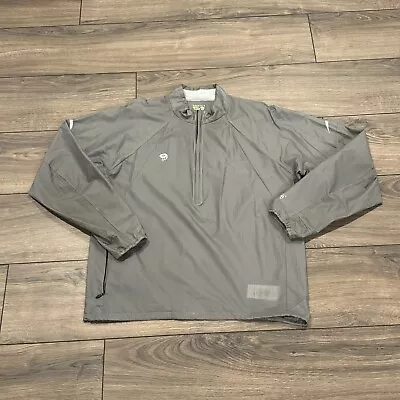 Mountain Hardwear Windbreaker Men Jacket Grey Quarter Zip Outdoors Very Light L • $26.99