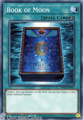 STAX-EN025 Book Of Moon :: Common 1st Edition YuGiOh Card • £1.60