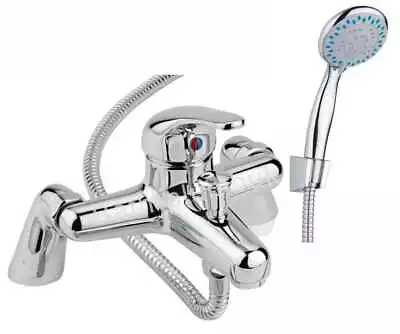 Luxury Bathroom Chrome Sink Bath Filler Tap Shower Mixer Taps With Hand Held • £20.99