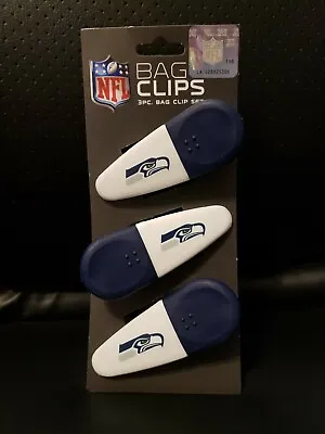 NFL Seattle Seahawks 3 Pc. Bag Clip Set. Magnetic. Official NFL Merch! NEW! • $6.99
